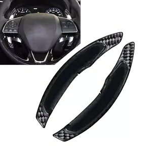 OHT[AEg_[NXpubNXeAOzC[VtgbJ[GNXeV Black Steering Wheel Shift Rockers Extension for Mitsubishi Lancer Outlander Cross-