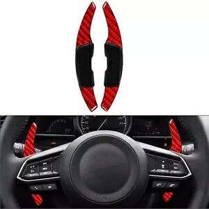 ԂXeAOzC[VtgbJ[}c_ 3 6 AeUANZ CX-3 CX-4 CX-5 MX-5- Red steering wheel shift rocker for Mazda 3 6 Atenza Axela CX-3 CX-4 CX-5 MX-5-