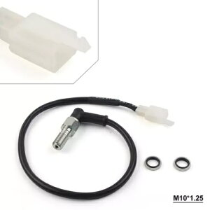I[goCu[LCg̓XCb`lW M10 1 ~[g/1.25 ~[g ATV BLK- Motorcycle Hydraulic Brake Light Pressure Switch Screw M10 1MM/1.25MM ATV Blk-