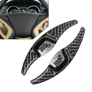 ubNXeAOzC[VtgbJ[GNXeVq_C\i^ 2010-2015 I40 2015- Black steering wheel shift rockers extension for Hyundai Sonata 2010-2015 I40 2015-
