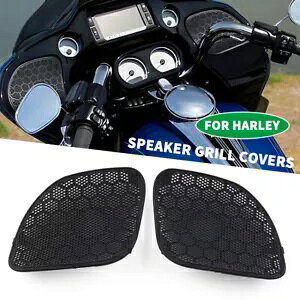 n[[c[O[hptgplXs[J[bVOJo[- Front Panel Speaker Mesh Grills Covers for Harley Touring Road-
