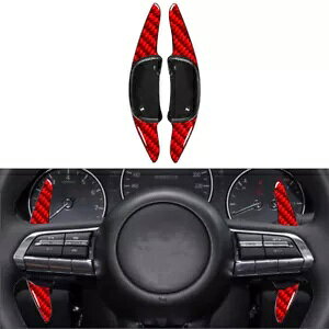 ԂXeAOzC[VtgbJ[}c_ 3 Z_nb`obNANZ CX-30 MX-30- Red steering wheel shift rocker for Mazda 3 sedan hatchback Axela CX-30 MX-30-