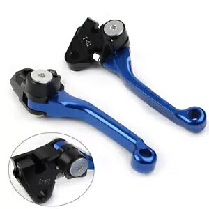 �u���[�L���o�[�N���b�`���o�[�I�[�g�o�C�n���h���o�[ CNC �u���[ Kawasaki KX450F 2006-2012- Brake lever clutch lever motorcycle handlebar CNC blue for Kawasaki KX450F 2006-2012-