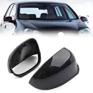 obN~[Jo[Lbv VW St 5 GTI EOS Jetta Passat J[{t@Co[bN - Rearview mirror cover cap for VW Golf 5 GTI EOS Jetta Passat carbon fiber look-