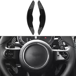 BMW ~jN[p[ F54 F55 F57 F60 pubNXeAOzC[VtgbJ[GNXeV Black steering wheel shift rocker extension for BMW Mini Cooper F54 F55 F57 F60-