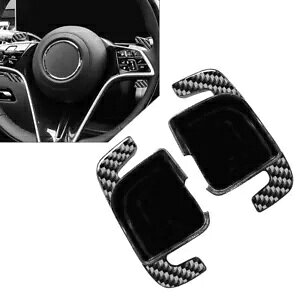 ZfXxc A B C E S GLC NXpubNXeAOzC[VtgbJ[GNXeV- Black steering wheel shift rockers extension for Mercedes Benz A B C E S GLC class-