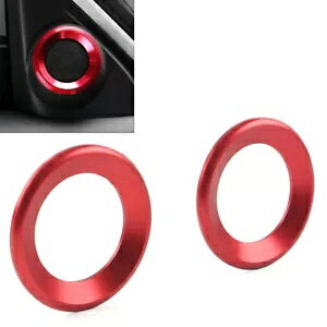 z_ VrbN 10  2016-2021 p A s[ z[O Jo[ 2 Abh- 2pcs A-Pillar Hornring Cover for Honda Civic 10. Generation 2016-2021, Red-
