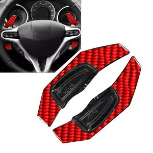 J[{t@Co[bhXeAOzC[VtgbJ[GNXeVz_VeBtBbgVrbN CRV- Carbon Fiber Red Steering Wheel Shift Rockers Extension for Honda City Fit Civic CRV-