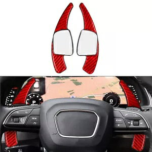 ԂXeAOzC[VtgbJ[GNXeVAEfB A3 A4 A5 Q3 Q5 Q7 Q8 SQ5 TT TTS- Red steering wheel shift rocker extension for Audi A3 A4 A5 Q3 Q5 Q7 Q8 SQ5 TT TTS-