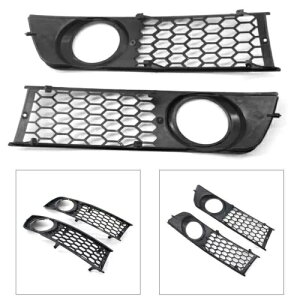 yAtgtHOvJo[njJOOAEfB A4 B6 2001-2005- Pair front fog lights cover honeycomb grill grill for Audi A4 B6 2001-2005-