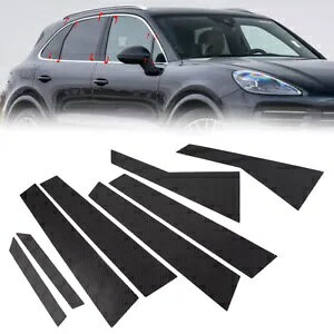 8x �E�B���h�E B �s���[ �|�X�g �J�o�[ �g���� �|���V�F �J�C�G�� 2018-2021 19-�p 8x window B-pillar post cover trim for Porsche Cayenne 2018-2021 19- �y���s�A���i�z
