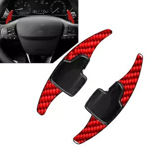 tH[h tH[JX GRX|[c GXP[v NK[p bh XeAO zC[ Vtg bJ[ GNXeV Red steering wheel shift rockers extension for Ford Focus EcoSport escape kuga-