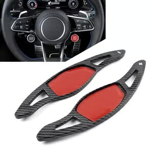 2x XeAOzC[VtgbJ[GNXeV AEfB R8 RS3 RS5 TT RS ubN- 2x steering wheel shift rockers extension for Audi R8 RS3 RS5 TT RS black-