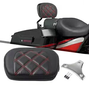 n[[Xg[gOChpubNpbZW[V[V[o[obNXgpbh}Eg- Black Passenger Sissy Bar Backrest Pad Mount For Harley Street Glide-