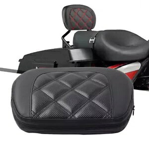 n[[Xg[gOCh FLHXS pubN㕔ȃV[V[o[obNXgpbh Black Rear Passenger Sissy Bar Backrest Pad for Harley Street Glide FLHXS-