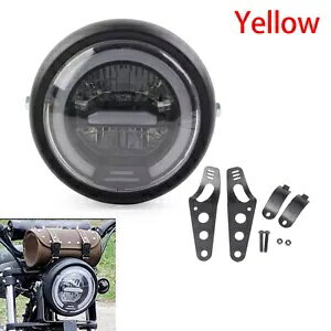 5.75 C` LED wbhCg Hi/Lo DRL }Egt Coleman ct200u-ex bt200x CG[- 5.75" LED Headlights Hi/Lo DRL with Mount for Coleman ct200u-ex bt200x Yellow-