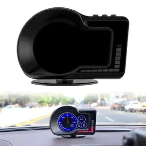 OBD + GPS X}[g Q[W J[ HUD wbhAbv fBXvC fW^ GPS Xs[h[^[ jo[T- OBD+GPS Smart Gauge Car HUD Head Up Display Digital GPS Speedometer Universal-