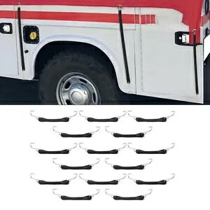 6 C`̍\o[ v Xgbv ^C oW[ [XAbv tbNt - 6" High Performance Rubber Plan Straps Tie Bungee Lace Ups with Hooks-