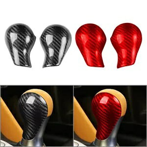 2 �J�[�{���t�@�C�o�[�����V�t�g�{�^���J�o�[�g�������Y 370Z Z34 2009-18- 2pcs Carbon Fiber Indoor Shift Button Cover Trim For Nissan 370Z Z34 2009-18- �y���s�A���i�z
