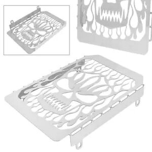 �X�e�����X�X�`�[���N�[���[�ی�O���b�h Kawasaki �o���J�� VN1500 1998-2008 07 06 �V���o�[- Stainless Steel Cooler Protection Grid for Kawasaki Vulcan VN1500 1998-2008 07 06 Silver-