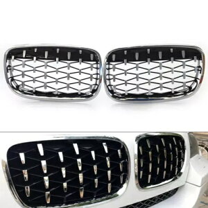 _Ch X^C N[ tg Lhj[ O O BMW X5 E70 2007-2013 ABS-p Diamond Style Chrome Front Kidney Grill Grill for BMW X5 E70 2007-2013 ABS-