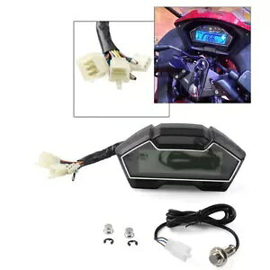 jo[T RPM LCD fW^L[^[ Xs[h[^[ [^[ Xs[h[^[- Universal RPM LCD Digital Kilometer Speedometer Meter Speedometer-