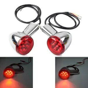 LED AECJ[ n[[ X|[cX^[ XL 883 1200 1992-2022 N[ + bh- LED rear turn signals for Harley Sportster XL 883 1200 1992-2022 chrome + red-