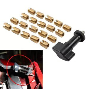 20X obgEBO g^JlWCT[gCLbg 97-13 c[Op- 20X Batwing Trim Brass Threaded Inserts Repair Kit for Touring 97-13-