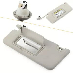�O���[�T���o�C�U�[���t�����g 08-12 �z���_�A�R�[�h 83280TA0A91ZB 83280TA5A51ZA- Grey sun visor left front for 08-12 Honda Accord 83280TA0A91ZB 83280TA5A51ZA- �y���s�A���i�z