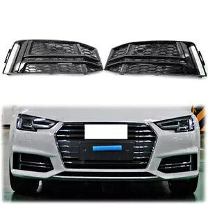 AEfB S4 / A4 S-Line B9 pEtHOvx`[VObhx[ Left right fog lights ventilation grid bezel for Audi S4 / A4 S-Line B9-