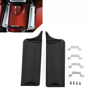 n[[c[OGNgOChpAtF_[ThobOtBOv[gubN- Rear fender saddle bags filling plates black for Harley Touring Electra Glide-
