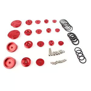 �t���[���G���h�L���b�v�z�[���v���O�����J�o�[�Z�b�g BMW R 1200GS ADV ���b�h- Frame end cap hole plug decor cover set for BMW R 1200GS ADV red-