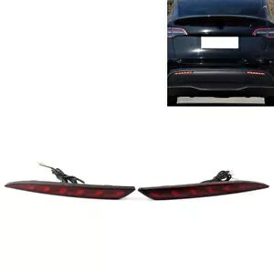 �e�X�����f�� Y 2020-22 ���t���N�^�[�e�[�����C�g�o���p�[�u���[�L���C�g�����v- For Tesla Model Y 2020-22 Reflector Tail Light Bumpers Brake Lights Lamps- �y���s�A���i�z