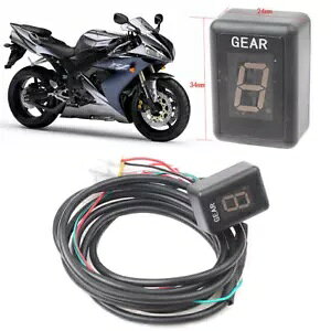 1x 1-6 Xs[h LED bhfBXvCCWP[^[ }n R1 R6 Fz6 Fzs600 I[goCp - 1x 1-6 Speed LED Red Display Indicator for Yamaha R1 R6 Fz6 Fzs600 Motorcycle-