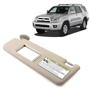 x[W ToCU[ ToCU[ g^ 4Runner 2004-2008 2005 ~[t- Left beige sun visor sun visor for Toyota 4Runner 2004-2008 2005 with mirror-