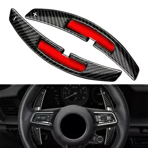 XeAOzC[VtgbJ[GNXeVbJ[{t@Co[|VF 911 2021- Steering wheel shift rocker extension forged carbon fiber for Porsche 911 2021-