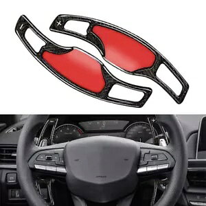 XeAOzC[VtgbJ[GNXeVbJ[{t@Co[LfbNCT5pubN- Steering Wheel Shift Rocker Extension Forged Carbon Fiber for Cadillac CT5 Black-