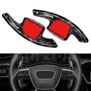 bJ[{t@Co[XeAOzC[VtgbJ[GNXeV Audi A7 2019-2021-p Forged carbon fiber steering wheel shift rocker extension for Audi A7 2019-2021-