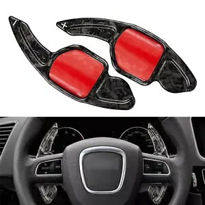 bJ[{t@Co[XeAOzC[VtgbJ[GNXeVAEfB A4L A8 S5 S6- Forged carbon fiber steering wheel shift rocker extension for Audi A4L A8 S5 S6-