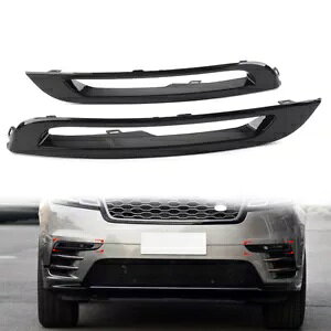 2x �t�����g�o���p�[�t�H�O�����v�J�o�[ �����h���[�o�[�����W���[�o�[���F���[�� 18-21-�p 2x Front Bumper Fog Light Cover for Land Rover Range Rover Velar 18-21- �y���s�A���i�z