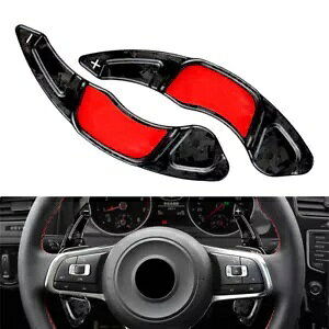 VW St 7 MK7 GTI R pbJ[{t@Co[XeAOzC[VtgbJ[GNXeV- Forged carbon fiber steering wheel shift rocker extension for VW Golf 7 MK7 GTI R-