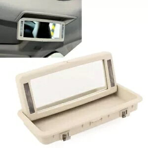 ���σ~���[��� �Ɩ��t�� �N���[���z���C�g �W���K�[ XJ 2010-2019-�p Cosmetic Mirror Rear Row with Lighting Cream White for Jaguar XJ 2010-2019- �y���s�A���i�z