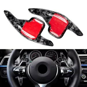XeAOzC[VtgbJ[GNXeVbJ[{t@Co[ BMW 2 V[Y 3 V[Y 4- Steering wheel shift rocker extension forged carbon fiber for BMW 2 Series 3 Series 4-