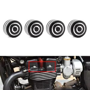 T120 �X���N�X�g�� R �X�N�����u���[�p�r���b�g���H�w�b�h�{���g�i�b�g�J�o�[�L���b�v 4 ��- Billet Machined Head Bolt Nut Cover Cap for T120 Thruxton R Scrambler 4pcs- �y���s�A���i�z