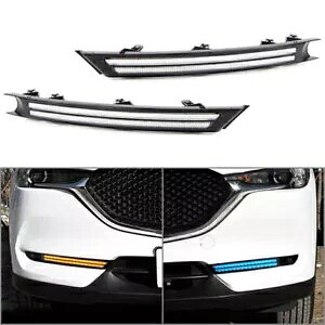 2x LED fC^CjOCg fC^CjOCg ECJ[ DRL }c_ CX-5 2017 2018-2020-p 2x LED daytime running light daytime running lights turn signals DRL for Mazda CX-5 2017 2018-2020-