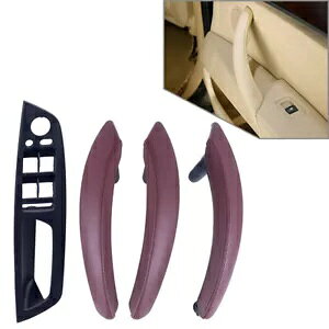 hAnhXgbv BMW X5 E70 07-13 & X6 E71 E72 08-14 LHD bhC- Door handle strip inside for BMW X5 E70 07-13 & X6 E71 E72 08-14 LHD Red Wine-