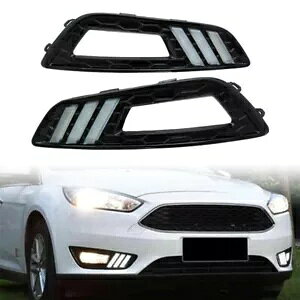 2x LED �f�C�^�C�������j���O���C�g�f�C�^�C�������j���O���C�g�C���W�P�[�^�[ DRL �t�H�[�h�t�H�[�J�X 2015-2016- 2x LED daytime running light daytime running lights indicator DRL for Ford Focus 2015-2016- �y���s�A