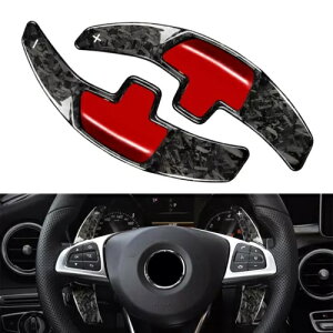 ZfXxc GLA GLC SC-Class pXeAOzC[VtgbJ[GNXeVJ[{t@Co[ Steering wheel shift rocker extension carbon fiber for Mercedes Benz GLA GLC SC-Class-