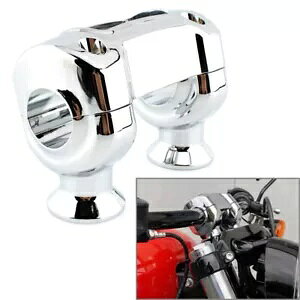 CNC nCg CU[ nho[ Nbv A_v^[ N[ n[[ \teC _Ci t@bg {up CNC Height Riser Handlebar Clip Adapter Chrome for Harley Softail Dyna Fat Bob-