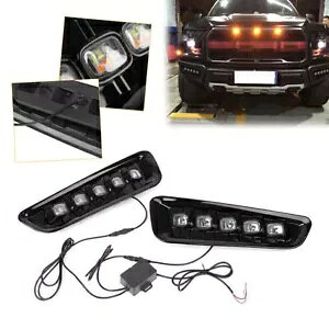 yAzCg LED fC^CjOCg DRL tHOv tH[h F-150 2016-18 v^[p- Pair White LED Daytime Running Light DRL Fog Lights for Ford F-150 2016-18 Raptor-